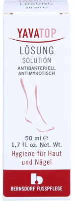 Obrázek produktu pro Roztok Yavatop chrání pokožku a nehty před bakteriemi a plísňovými infekcemi, 50 ml roztoku