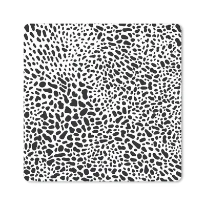 Produktbild von MuchoWow® Mauspad Mousepad Muster - Pantherdruck - Schwarz - Weiß 30x30 cm - Mousepads - Maus Mat - Pad - Mausunterlage - Gaming