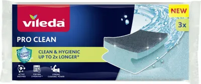 Produktbild von Vileda Pro Clean Enzymprofil-Schleifer 3 Stück.