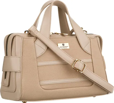 Productafbeelding van Peterson dameshandtas, crossbody model, beige, 28x16,5 cm