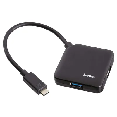 Image de HAMA Hub USB 3.1 type C 1:4 noir