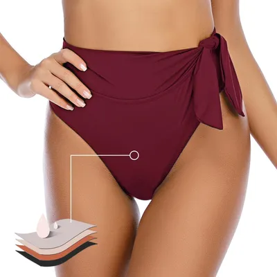Immagine prodotto di Solidchoice - Slip bikini da donna con vita alta