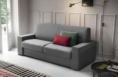 Immagine prodotto di Soggiorno divano tessile grigio due posti divani di design divani imbottiti 2 posti nuovo
