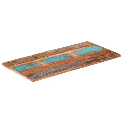 Image de Dessus de table rectangulaire 60x140 cm 25-27 mm Bois récupéré