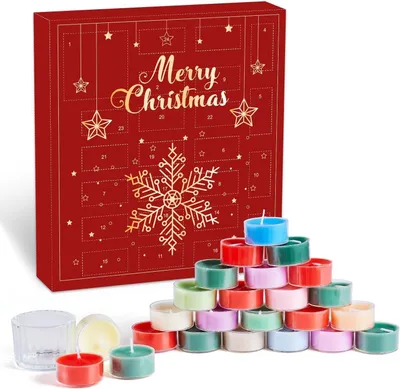 Produktbild von Kerzen Adventskalender 2026 Frauen Mädchen mit 24 Teelicht-Duftkerzen