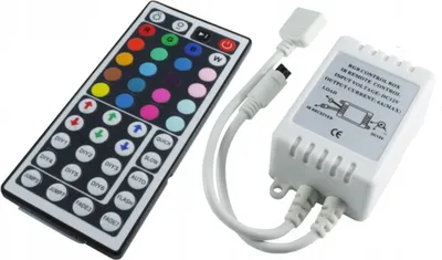 Zdjęcie produktu dla Sterownik Do Taśm LED RGB IR 44 Przyciski 6A 72W + Pilot