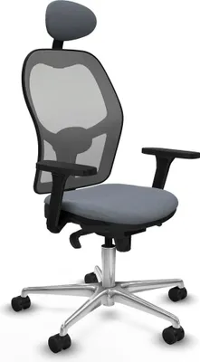 Image de Chaise de bureau avec appui-tête Piqueras y Crespo 3D086N1 Gris