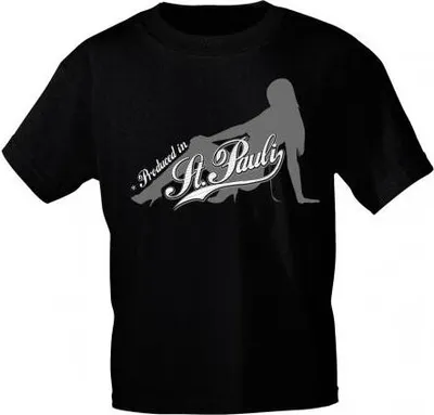 Produktbild von Marken - T-Shirt mit Aufdruck - St. Pauli - 10570 - Gr. S-XXl Größe - M