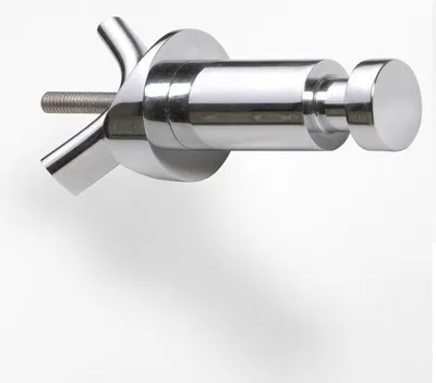 Image de Console réglable pour radiateur en laiton chromé RAWELL 3,2x3,2x8cm