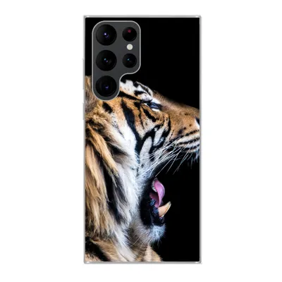 Produktbild von MuchoWow® Handyhülle Schutzhülle Hülle für Samsung Galaxy S22 Ultra Tiger - Tiere - Porträt Silikon Softcase Handy Hülle - Abbildung