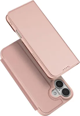 Produktbild von Dux Ducis Klapphülle mit Standfunktion Handyhülle mit Rundumschutz und Kartenfach kompatibel mit iPhone 17 Pro Rosa