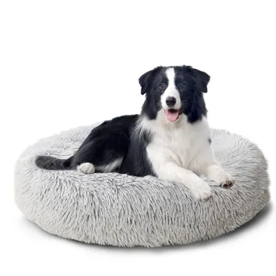 Produktbild von Tierbett Tierbetten, Katzenbett waschbar Flauschiges Hundebett 50/60/70/100 cm für Katzen und kleine Hunde, plüsch Katzenkissen rund