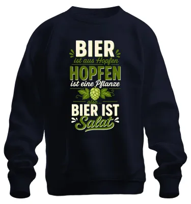 Obrázek produktu pro Pivo, chmel, pivo je salát, zábavná párty, tričko s kapucí, námořnická modř, velikost L