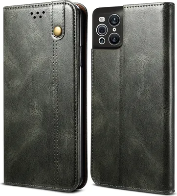 Produktbild von OPPO Find X3 Pro Hülle, LaimTop Leder Flip Brieftasche Schutzhülle für OPPO Find X3/Find X3 Pro Grün