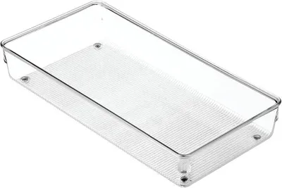 Produktbild von PolkaHome® Bestecklade, große Küchenschublade, praktischer Organizer für Küchenutensilien, transparent, 15 cm x 30 cm x 5 cm
