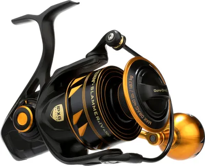 A fishing reel on a white background.