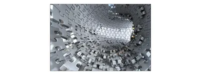 Produktbild von Muralo Fototapete 3D Effekt 405 (B) x 270 (H) cm Vlies Wand Tapete Tunnel Abstraktion Optische Täuschung 3D Optik Wohnzimmer Schlafzimmer moderne Wandbild