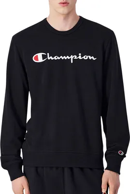 Image de Pull Champion pour homme, coupe ajustée, col rond, en coton mélangé