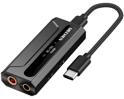 Image de Amplificateur de casque DAC, adaptateur audio HiFi 4,4 mm 3,5 mm USB-C