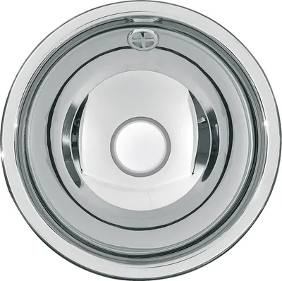 Immagine prodotto di KWC AR lavabo rotondo, RONDO, acciaio inox, 295x119 mm, troppopieno, satinato