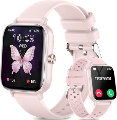 Produktbild von Fitonme Damen Smartwatch 1.83" HD Display mit Telefonfunktion 100+ Sportmodi Fitness Uhr mit Herzfrequenz SpO2 Schlafmonitor IP68 wasserdicht