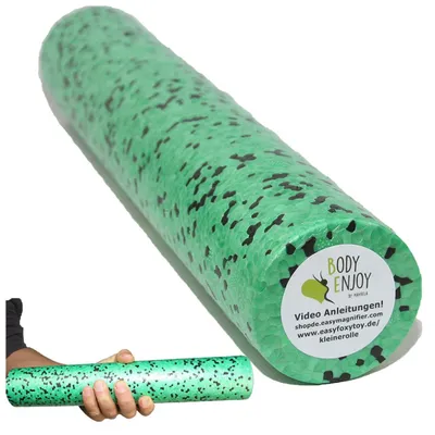 Produktbild von Mini Faszienrolle Für Fuss, Hand & Kopf Massage Ø6cm x33cm, Kleine Faszien Foam Rolle für unterwegs, Mittlere Härte, Massagerolle um Verspannungen zu lösen