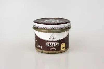 Zdjęcie produktu dla Pasztet z gęsiną 180g Słoik Bacówka