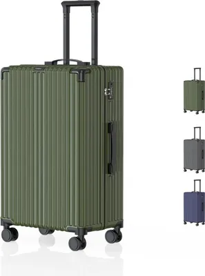 Produktbild von Voyagoux® - Reisekoffer Medium - 71L - Koffer - Reisekoffer mit Rollen - Olivgrün - TSA-Schloss