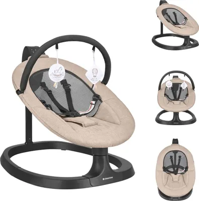 Produktbild von Kikka boo Babywippe Zazu elektrisch Kinderstuhl Musik Schaukelfunktion Timer beige