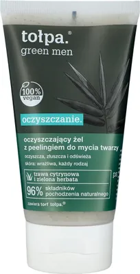 Obrázok produktu pre Żel-Peeling do Mycia Twarzy dla Mężczyzn Tolpa Green 150 ml