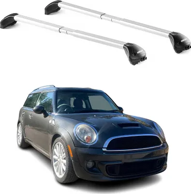 Produktbild von Dachträger Grundtäger für Mini Clubman R55 2007-2014 100kg Alu Silber 2 tlg ABE