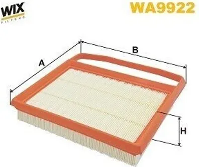 Produktbild von WIX FILTERS WA9922 Luftfilter passend für MERCEDES-BENZ C-Klasse T-modell (S205)
