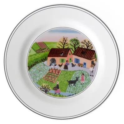 Imagen del producto de Diseño Naif. Plato para pan. Motivo: granja. 170 mm. Marca: Villeroy & Boch. Número de artículo: 1023372666. Código EAN: 5450102206315