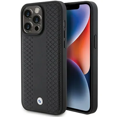Immagine prodotto di Bmw Bmhcp15L22Rfgk Iphone 15 Pro 6.1 Czarny/Nero Pelle Modello Diamante
