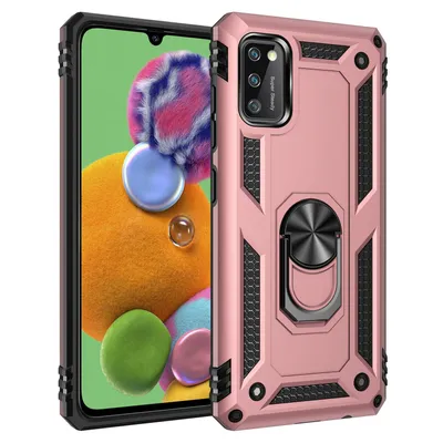 Produktbild von Slim Case mit 360 Grad Ring Ständer Schutzhülle Kickstand Handyhülle Magnetische Autohalterung kompatibel mit iPhone 13 Pro Rose