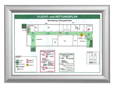 Produktbild von Showdown® Displays  Klapprahmen silber 45,1 x 62,5 cm