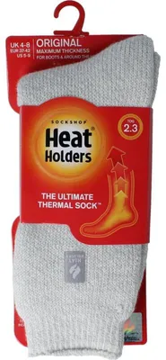 Productafbeelding van Heat Holders Original Socks 37-42 Silver/grey (1 paar)