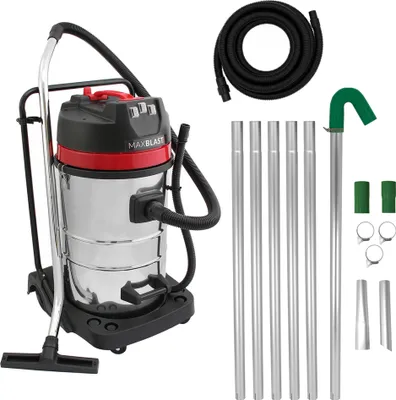 Produktbild von Nass- & Trocken Industriestaubsauger 80L, Dachrinnenstangen & 5m Schlauch