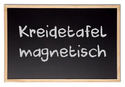 Produktbild von Kreidetafel Schultafel magnetisch 40x60 cm mit Holzrahmen