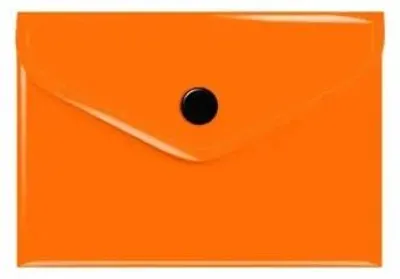 Image de Classeur à pochettes A7 en plastique PP, couleur orange néon - Biurfol