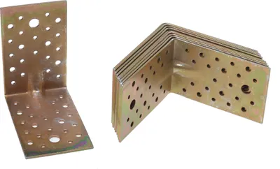 Immagine prodotto di Aqbau® Connettore angolare per carichi pesanti con perlina 125x125x80mm Connettore angolare 10pz.