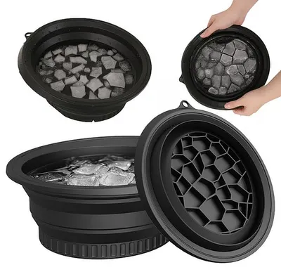 Immagine prodotto di Ciotola rinfrescante per il viso in morbido silicone, lavabo pieghevole per rinfrescare il viso - BATHFACE