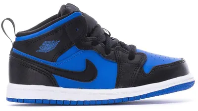 Produktbild von Jordan 1 Mid Black Royal Blue (TD) - EU 23.5