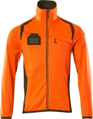 Produktbild von Mascot Fleecepullover mit Reißverschluss 19403 Gr. S hi-vis orange/moosgrün