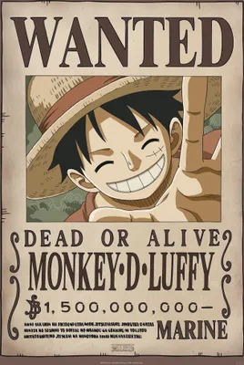 Produktbild von One Piece Wanted Manga-Poster lizenziert 61 x 91,5 cm Modell MB 160