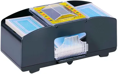 Produktbild von KARTENMISCHMASCHINE für 2 Decks automatisch batteriebetrieben Kartenmischer Mischmaschine Spielzubehör Poker Bridge 29