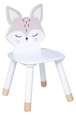 Productafbeelding van Solidchoice - Houten Kinderstoel met Ladderrug voor Binnen