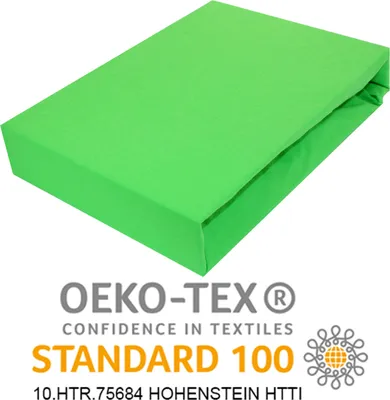 Produktbild von Spannbettlaken 80x180cm GRÜN Jersey Spannbetttuch 100% BAUMWOLLE Bettlaken Laken