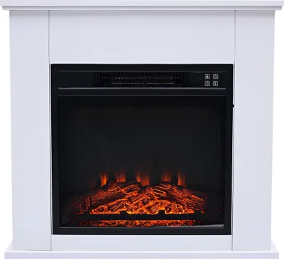 Produktbild von Purline CHE-610, Freistehende Feuerstelle, offen, Elektro, Weiß, Drinnen, Horizontal