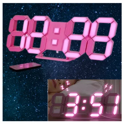 Produktbild von Digitaler LED-Wecker mit Fernbedienung und 3D-Effekt